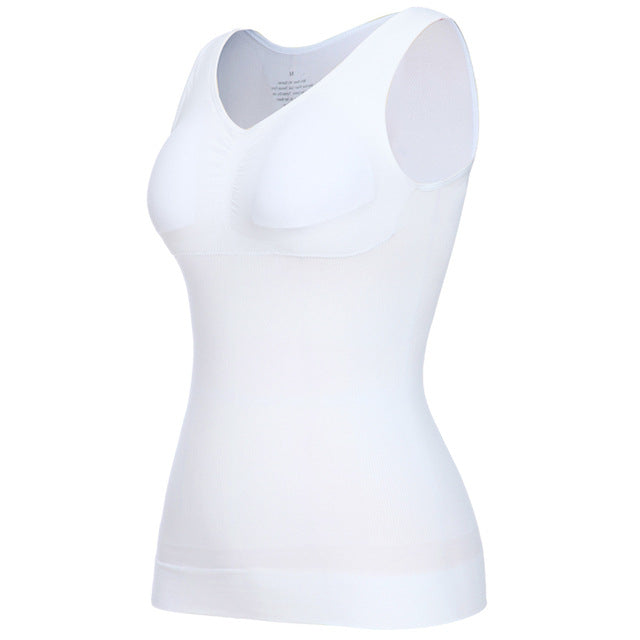 Body Shaping Clothes Underwired Padded Belly Contracting Sports Vest