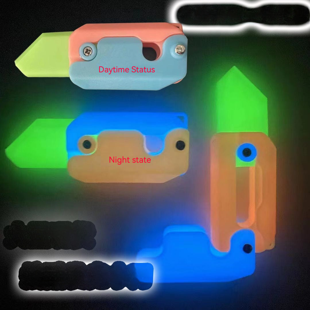 Gravity Cub Jumping Radish Knife - 3D Printing Decompression Toy