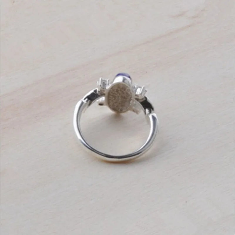 Elena daylight ring the vampire diaries Irina anti-daylight ring set with zircon S925 sterling silver ring