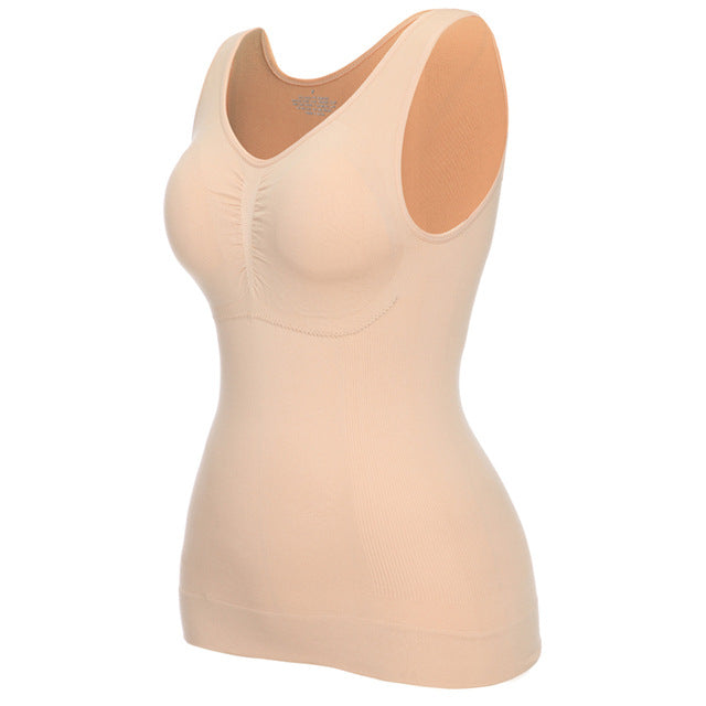 Body Shaping Clothes Underwired Padded Belly Contracting Sports Vest